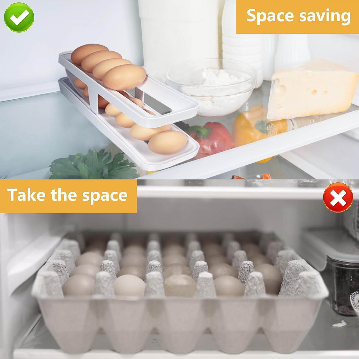 Automatic Rolling Egg Storage Rack